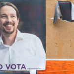 Poster mit spanischem Politiker - Besser waere ein Hohlkammerplakat