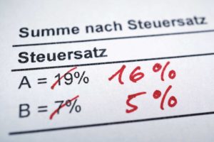 Braun-Klein Siebdruck: Mehrwertsteuersenkung